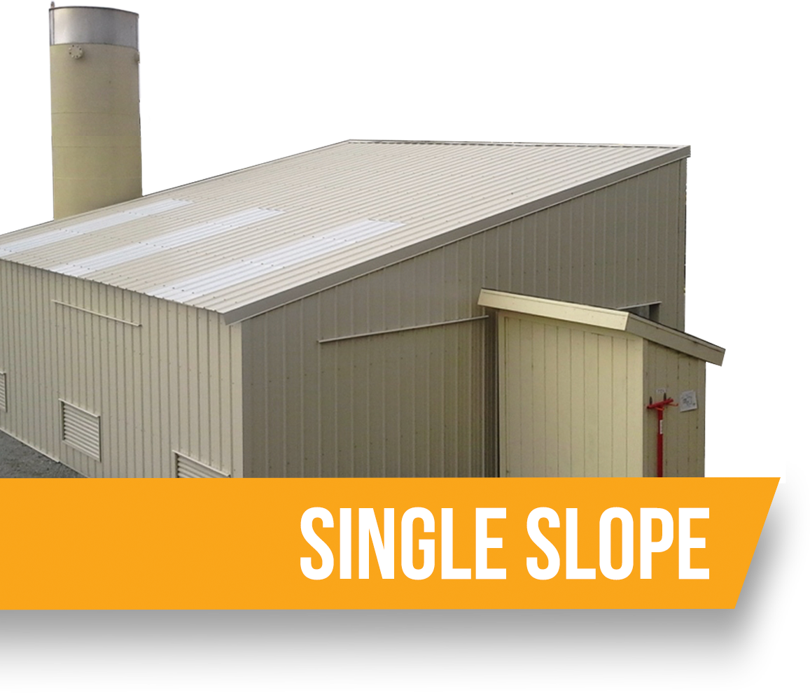 Steel Single Slope Carport