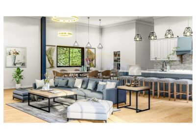 LX 1 Barndominium Living Room 2