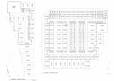 Mixed Sizes and unique layout of metal self-storage