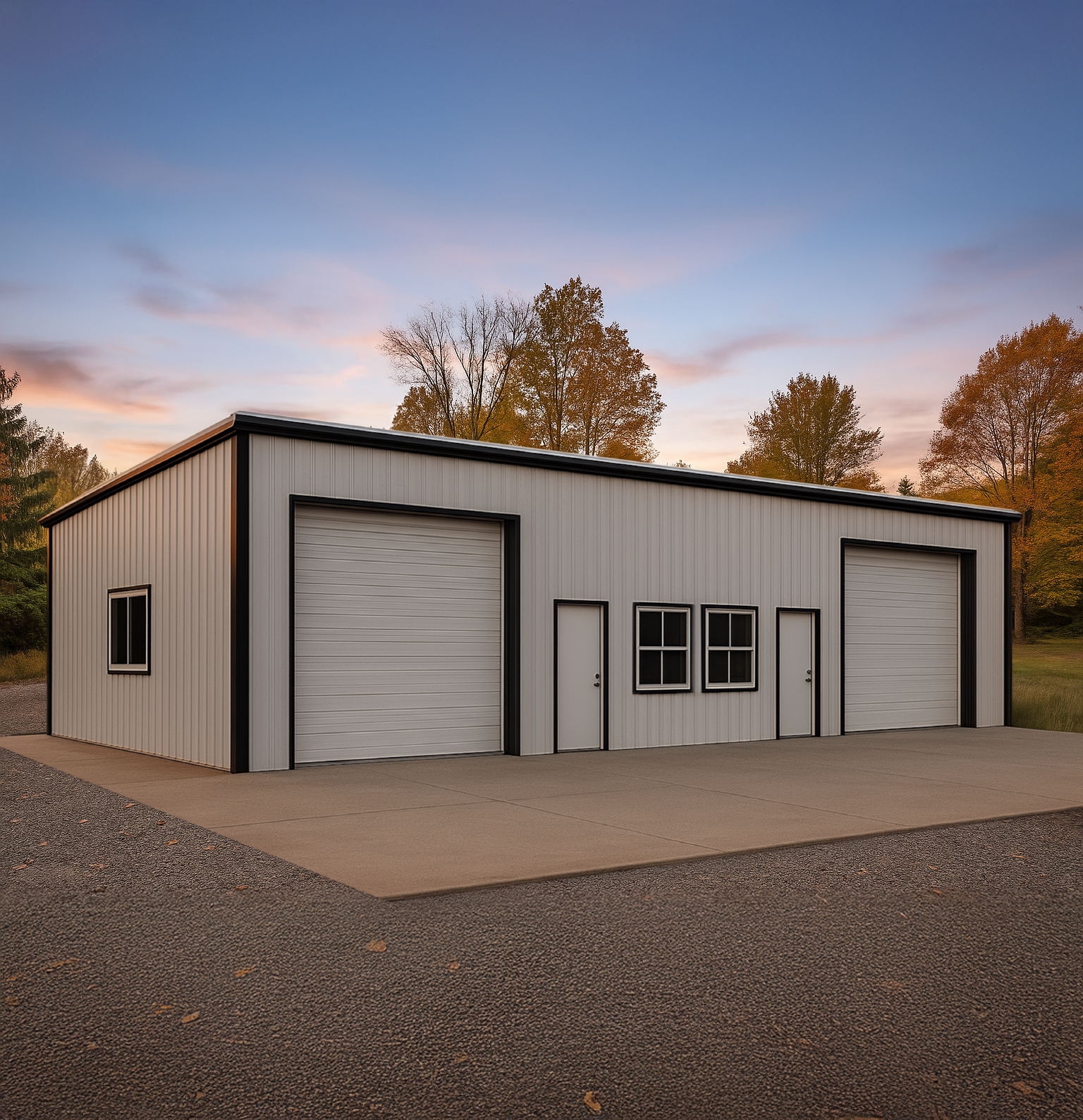 A cold-formed steel garage workshop